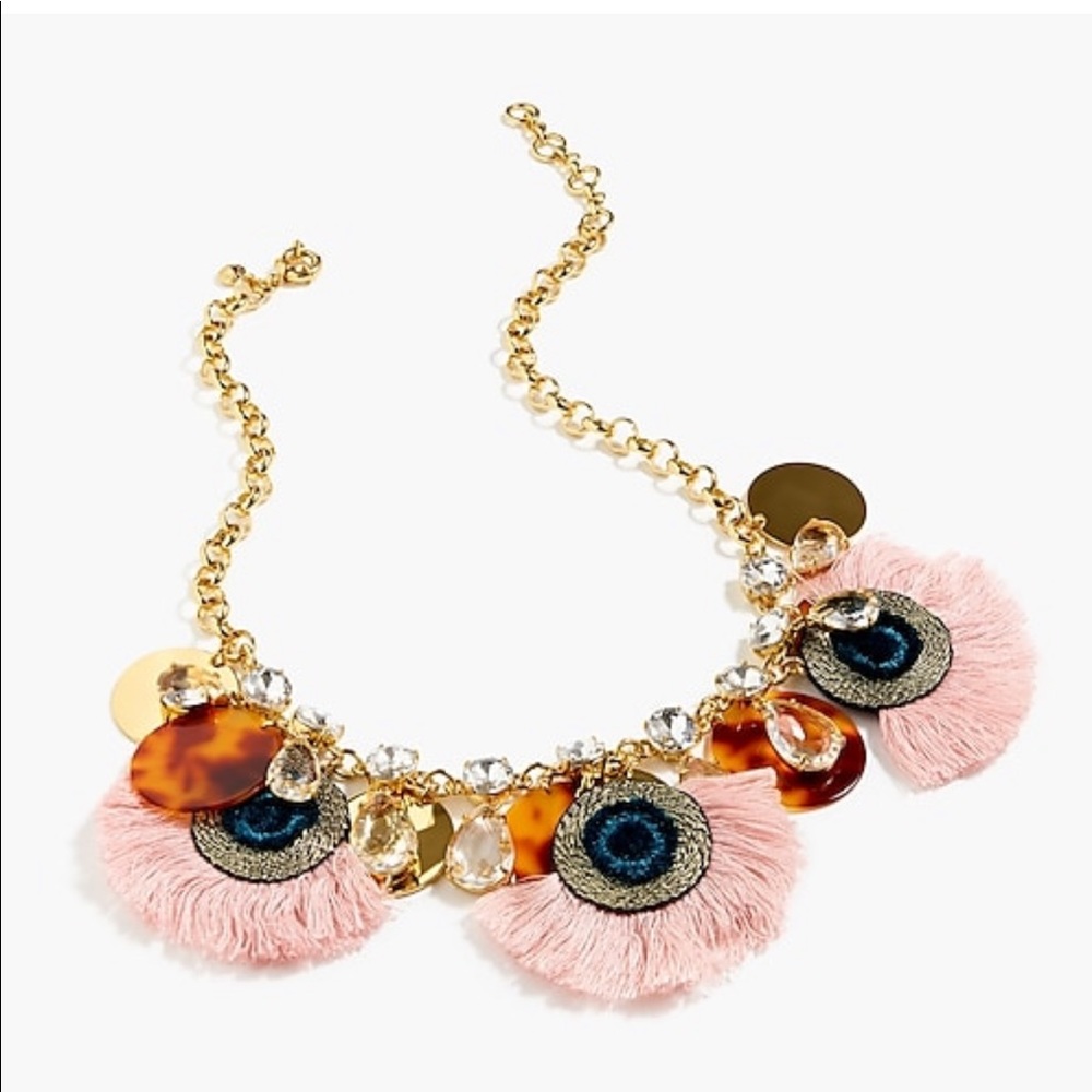 NWT J.crew fan statement necklace